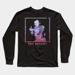 Phil Collins // Vintage Style Design Long Sleeve T-Shirt